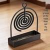 Mosquito Coil Holder: Fireproof Iron Art Ash Catcher & Incense Burner Stand