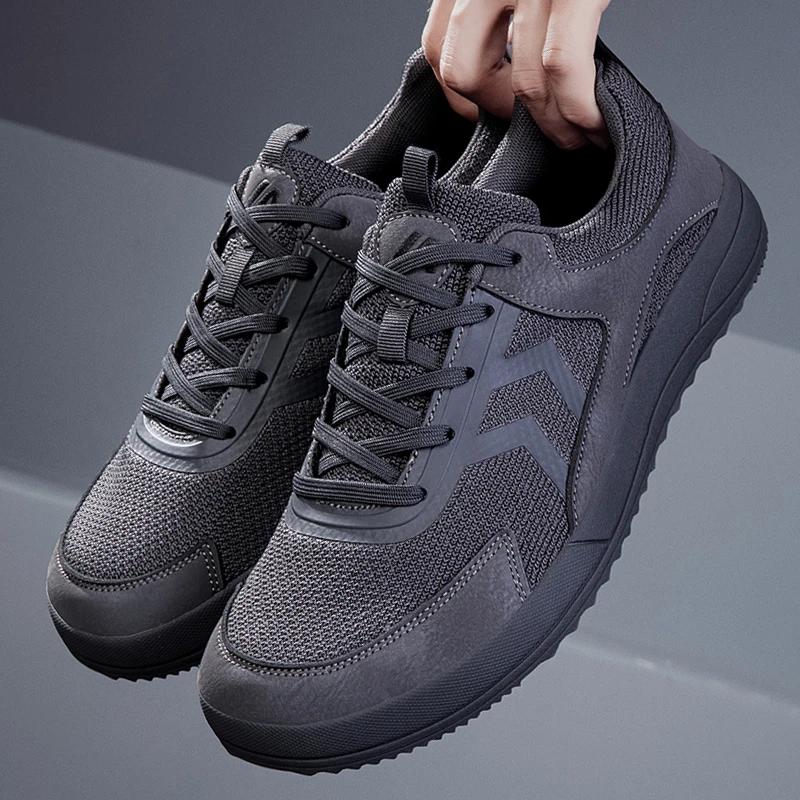 Mode Herren Freizeitschuhe Leichtgewicht Weite Passform Barfußschuhe für Herren Atmungsaktiv Outdoor Trailrunning Minimalistisch Walking Flats Schuhe