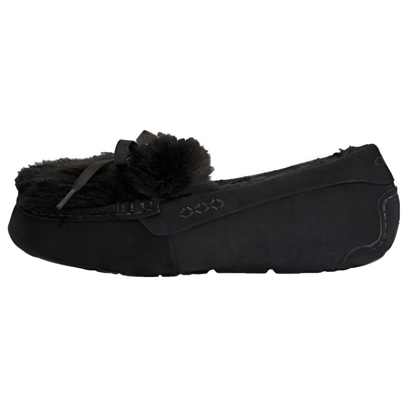 

UGG Solid Color Comfortable Bow Flat Shoes Women flats Black 1138310-BLK