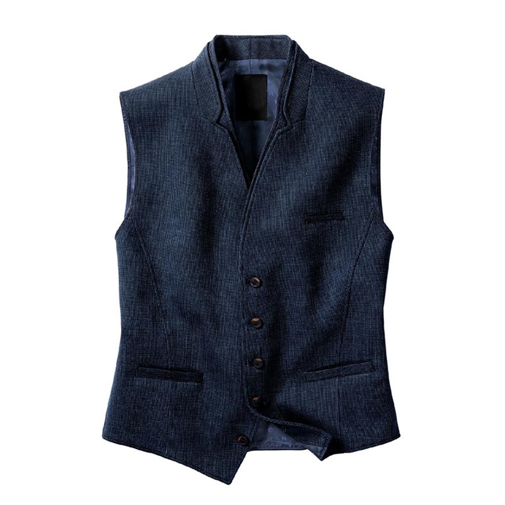 Gilet Uomo Elegante Sottile - Scollo A V Slim Fit Per Mezze Stagioni - Foto 7
