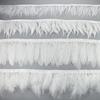1Meters White Black Pheasant Feathers On Tape Ribbon Turkey Ostrich Fringe Feather Trim Goose Marabou Sewing Clothes DIY Plumes