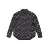 Balenciaga Logomania All Over Long Sleeve Shirt 'Black' Men's 662983TNLL11070