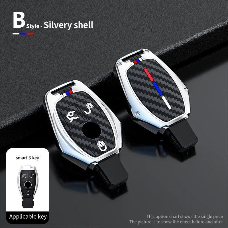 Geanta de acoperire pentru suport pentru chei de masina pentru Mercedes Benz W205 W203 W210 W212 221 C117 W166 ABCESR CLA GLE GLC AMG Accesorii