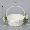 Flower Girl Basket Bridesmaid Lace Container Portable Wedding Baskets for Banquet,