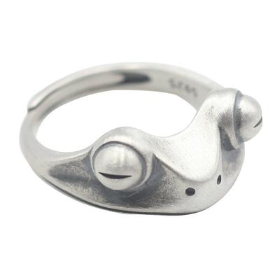 Tagesgeschenke Damen Verstellbar Unisex Offener Ring Retro Kröte Bohemian Kreativ Tier Frosch Ringe