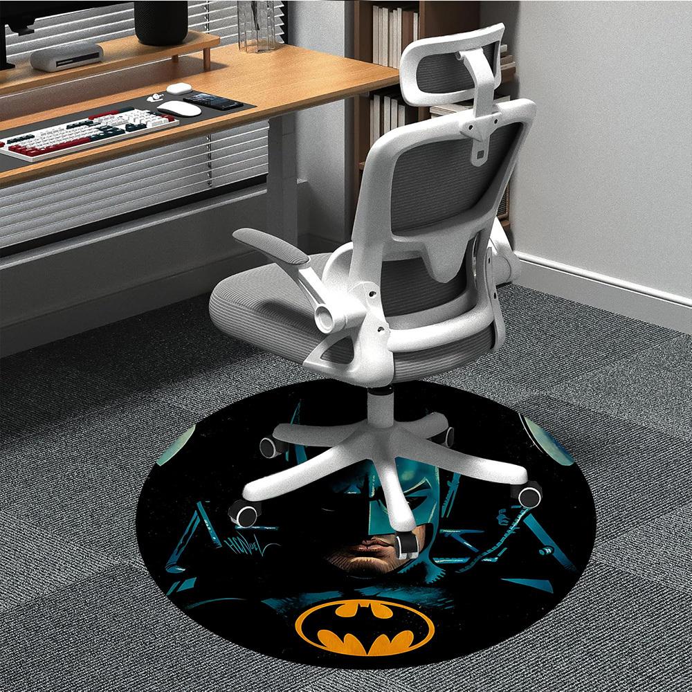 

1pc batman, superhero Chair Carpet for Office Non-Slip, Indoor Non-Slip Washable Carpet, Non-Shedding Mat For Office yy251030036 80cm by 80cm