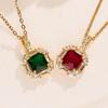 Exquisite High-End Zircon Pendant Necklace for Women