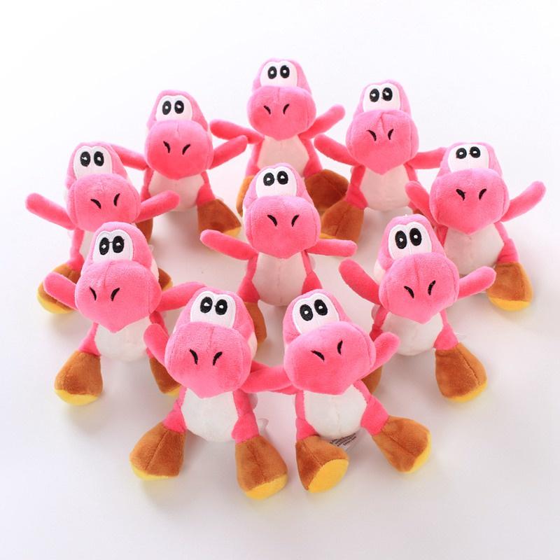 Porte-clés Peluche Yoshi Vert Super Mario Bros Jouet en Peluche Doux Pour Collectionneurs