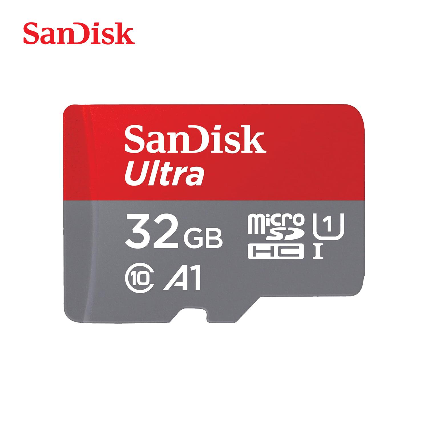 

Карта памяти Sandisk TF 64 ГБ 32 ГБ 128 ГБ Ultra micro sd 256 ГБ 512 ГБ Класс 10 Microsd SD карта 120 МБ/с UHS-I A1 для телефона/ПК планшета 32GB