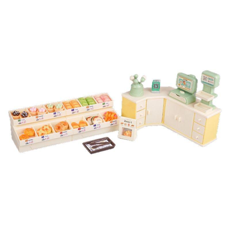Miniature Mini Edible Play Breadboard Shelf Doll Real Snack Model Children'S Play House Toy Scene Small Ornament