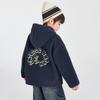 Boys' Winter Reversible Fleece Embroidered Hooded Jacket