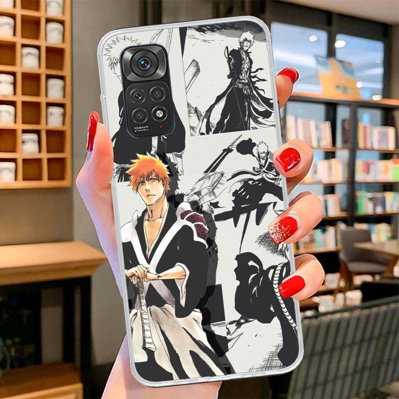 Ichigo Kenpachi Bleach Anime Cover Phone Case For Xiaomi Redmi Note 15 14 13 12 11 10 Pro Plus 14S 12S 11S 11T 11E 10S Soft Fund