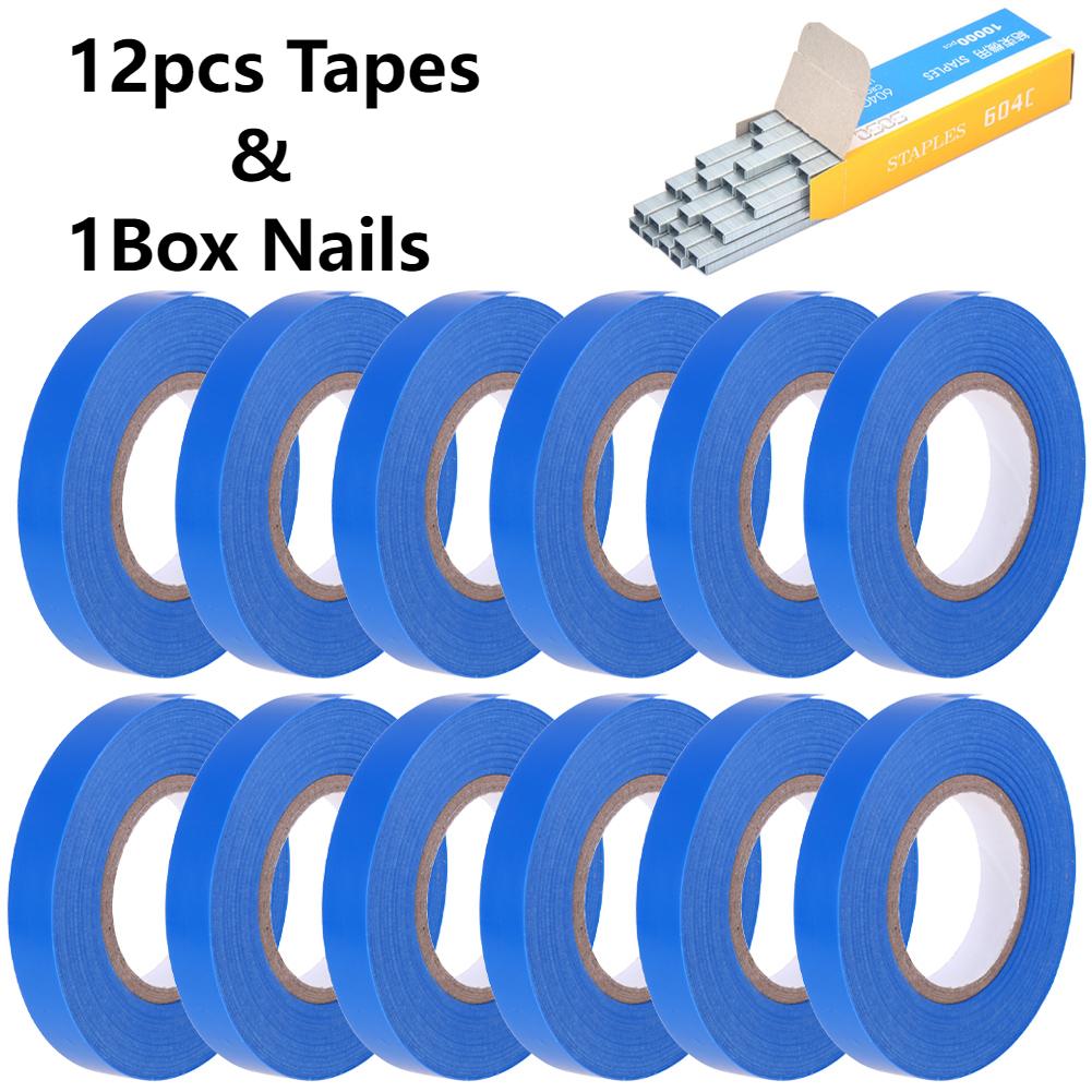 

Машина для связывания растений, садовых растений, ленточный инструмент, топер + 10 рулонов, набор лент для овощей, винограда, помидоров, огурцов, перца, цветов