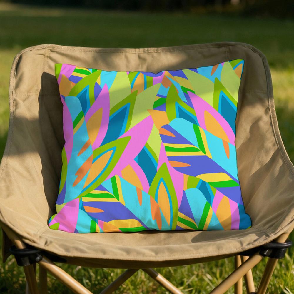 Abstract Colorful Pattern Cushion Cover Soft Reversible  Durable Pillow Cover  MultiScene Use for Home  Car Daily Comfort