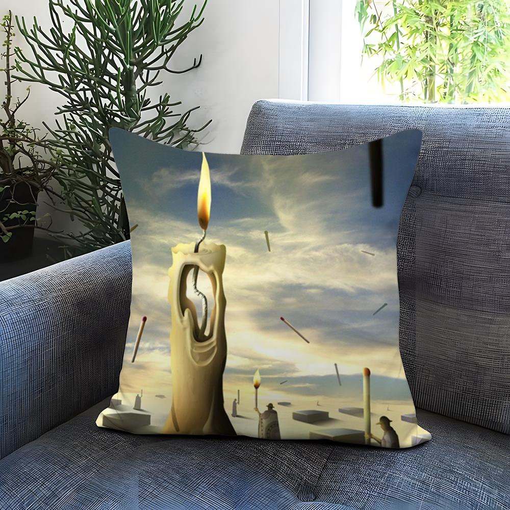 Popular S-SSalvador Dali Cushion Cover Comfortable Reversible Pillow Cover Ideal for Car Sofa Bedroom & Beyond