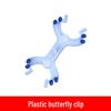 Laboratory Iron Stand Set with Plastic & Metal Butterfly Clip, Square Base, Flask Clamp for Junior High School Chemistry