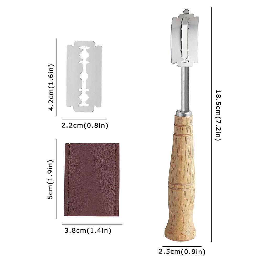 Portable Stainless Steel Bread Knife For Quick Cutting With Replacement Blade Set For Baking Accessories Bread Cutting Supplies