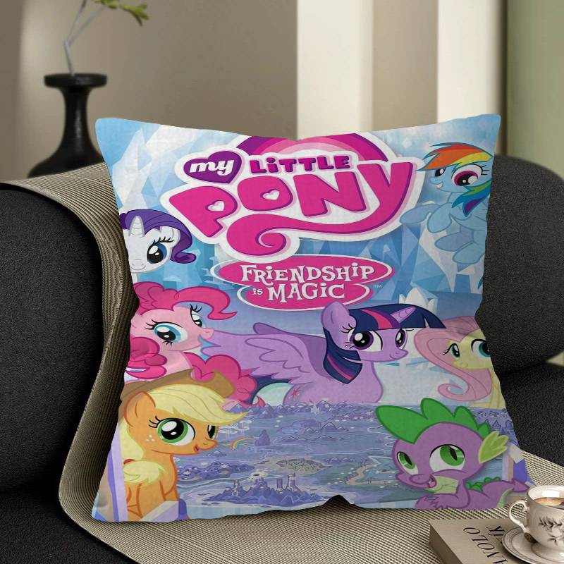 My Cartoon P-Pony L-Little Pillow Cushion Cover Pillowcase Living Room Sofa Home Decor