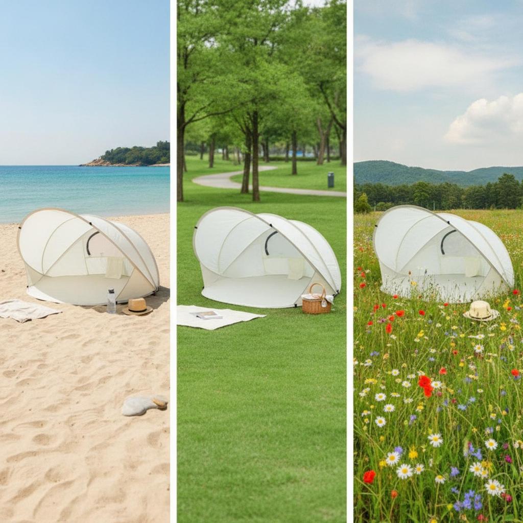 Instant Setup Beach Tent Quick-Setup Foldable for Couples