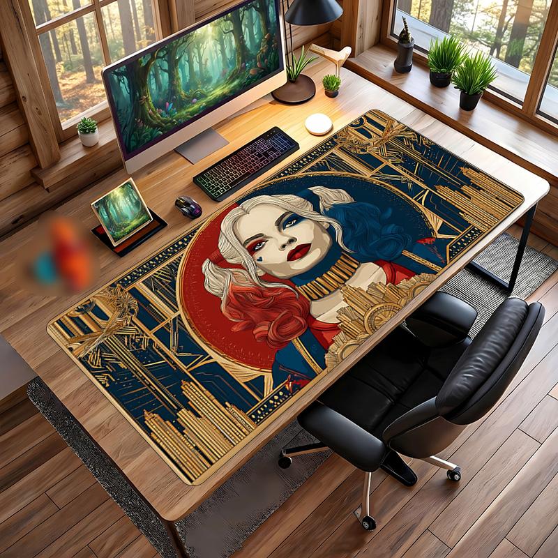Joker Printed Mouse Pad Non-Slip Waterproof Rubber Desk Mat for Gaming Office Laptop Home Decor Gift