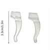 4 Pieces/set of Anti Slip Eyeglass Covers - PVC Ear Hooks, Silicone Ear Supports, Elastic Ear Clips - Eyeglass Frame Leg Covers