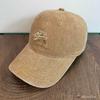 Bear Embroidery Baseball Cap With Wide Brim For Men Women Summer Sunshade
