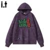 Izzue It Men's American Street Style Tie-Dye Heavyweight Hooded Sweatshirt
