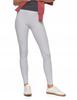 Women's High Waist Ribbed Leggings Fashionable Sporty MORAJ L/XL GREY