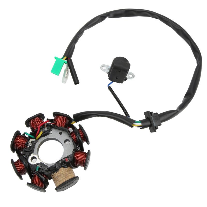 8 Pole 8 Coil Magneto Stator Ignition Generator for Chinese Scooters ATV Go Kart Moped 125cc 150cc 152QMI 157QMJ Engine