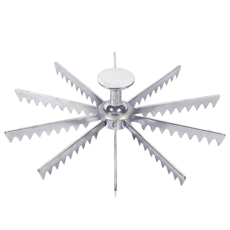 

ABUL-Pizza Cutter-Alloy Gear-Portion Divider For Even Slices 6, 8, 10 Options, Guideline Included 10