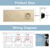 BSEED  Wifi Double 1/2/3Gang Touch Switches Smart Life Alexa Control Plus Normal Wall Power Socket EU Standard Glass Panel 228mm