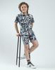 Monte Carlo Boys Regular Fit Printed Half Sleeve Bermuda Set