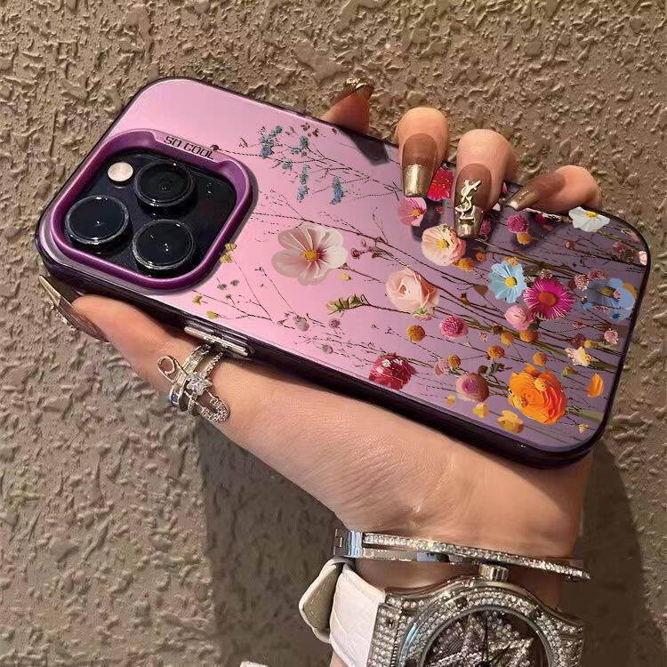 Design Art Beautiful tree Case For iPhone 17 Air Pro Max 13 12 Mini XS Max XR X 7 8 6 6s Plus Matte Electroplated Silver Cover