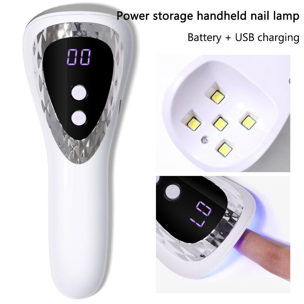 

Tingml Wireless Handheld LED Nail Lamp Mini UV Nail Light Portable Rechargeable