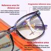 Unisex Fashion Photochromic Multifocal Reading Glasses Women'S Fashionable Hd Progressive Multifocal Reading Presbyopia Glasses