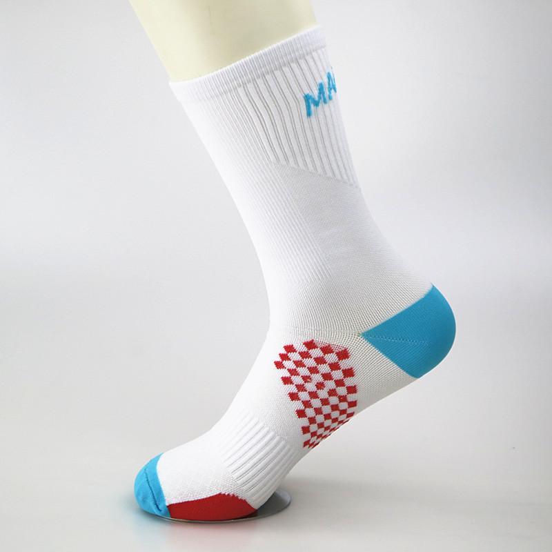 

Summer Cycling Socks Quick-Drying Hiking Breathable Outdoor Sports Socks Towel Bottom Thickened Absorb Sweat Soccer Running Sock білий