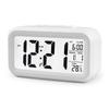 Time and Temperature Digital Watch Snooze Alarm Clock Children Wake Up Desk Clock Night Light White - Mishan