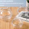 Transparentes Hamsterbadezimmer, Sandbadekäfig für kleine Haustiere, große Kapazität, verhindert Spritzer, transparentes Duschraumzubehör