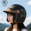 3C Certified Electric Motorcycle Helmet, Anti-Fog Double Visor, Universal All-Season Safety Helmet for Men & Women.