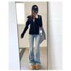Streetwear Black Hoodie Coat Women's Clothing Hooded Zipper Slim Fit Y2k Jackets Casual Fashion Sweatshirts Ropa Mujer
