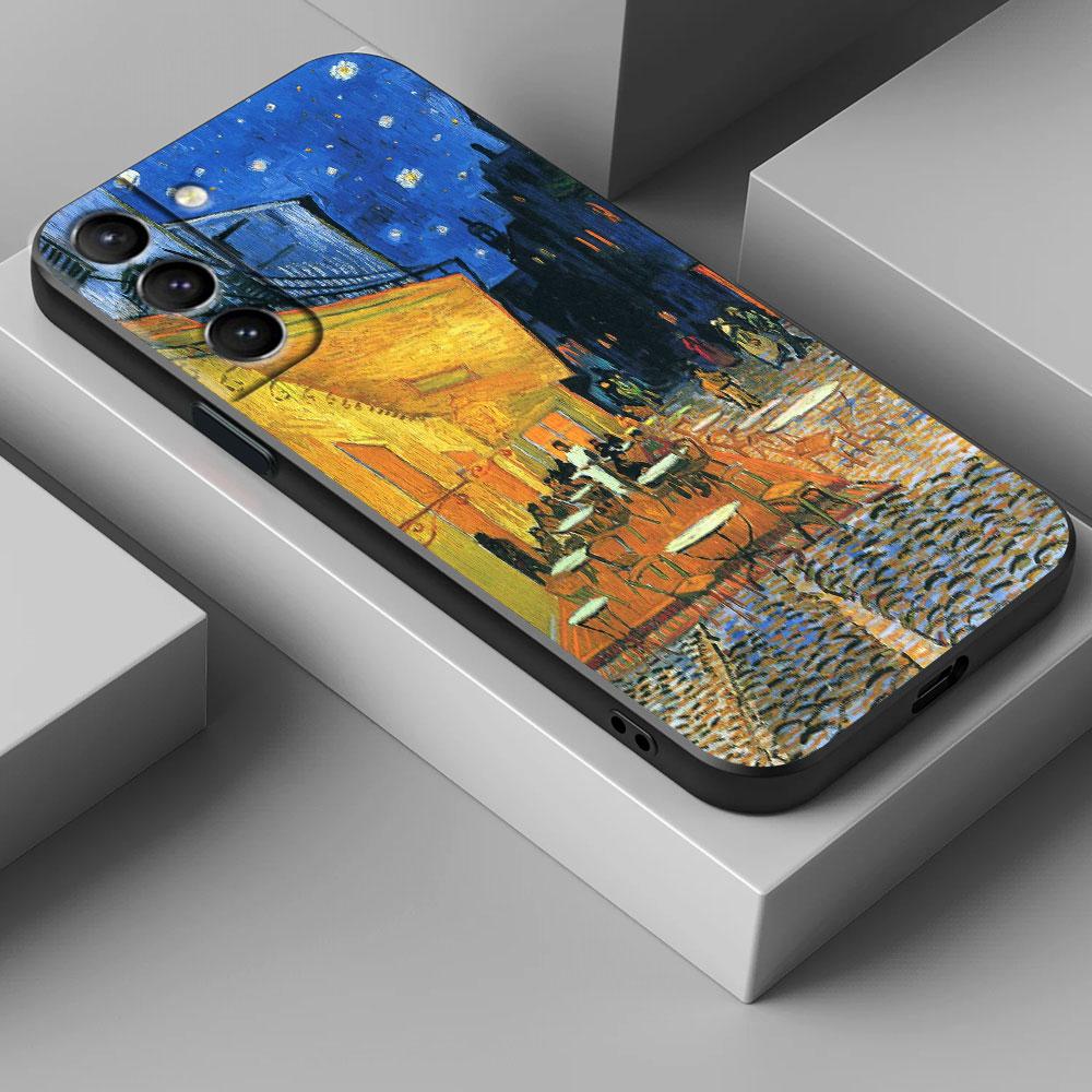 Van Gogh Starry Night Cafe Terrace Phone Case For Samsung Galaxy S26 Ultra S25 FE S24 S23 S21 Ultra S20 FE S22 S26 Plus 5G Cover