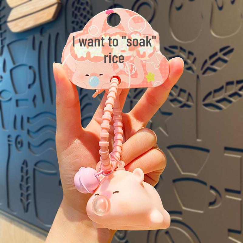 

Брелок-кукла в виде пузыря для снятия стресса: Креативный подарок для пар и школьных портфелей