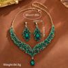 Vintage Luxury Crystal Necklace & Earrings Set for Banquet 2025