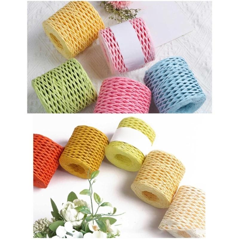 Raffia Yarn Buckwheats Crochet Hat Yarn Beach Bag Yarn, Raffia Crochet Yarn, Crochet Straw Knit Yarn, Knitting Materials