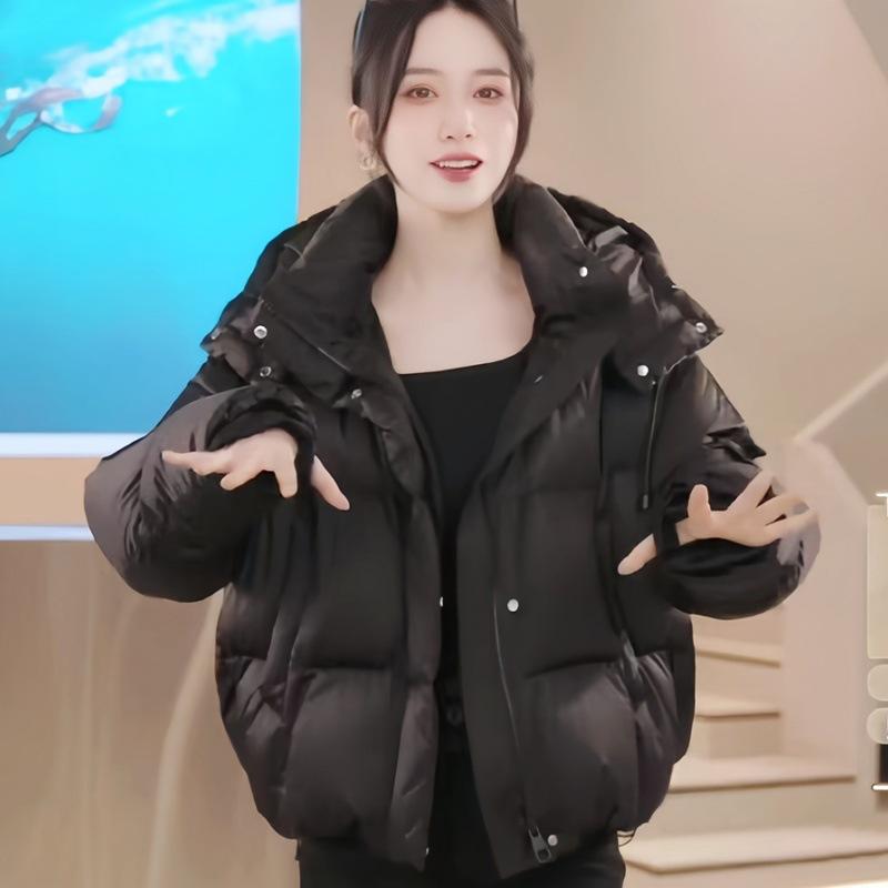 

Winter New Short Loose Casual Cotton Jacket for Women Thickened Bread Jacket S