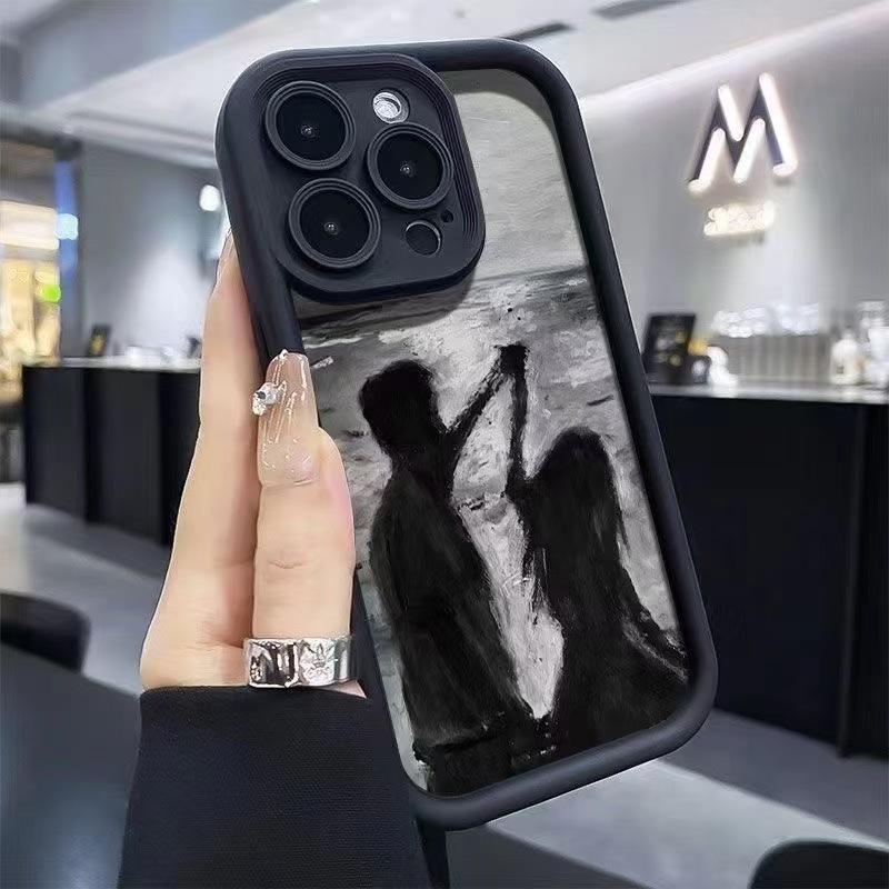 Couple new models are suitable for iphone17 mobile phone case Apple 15promax/14 anti-drop 13pro art 16 Europe and America