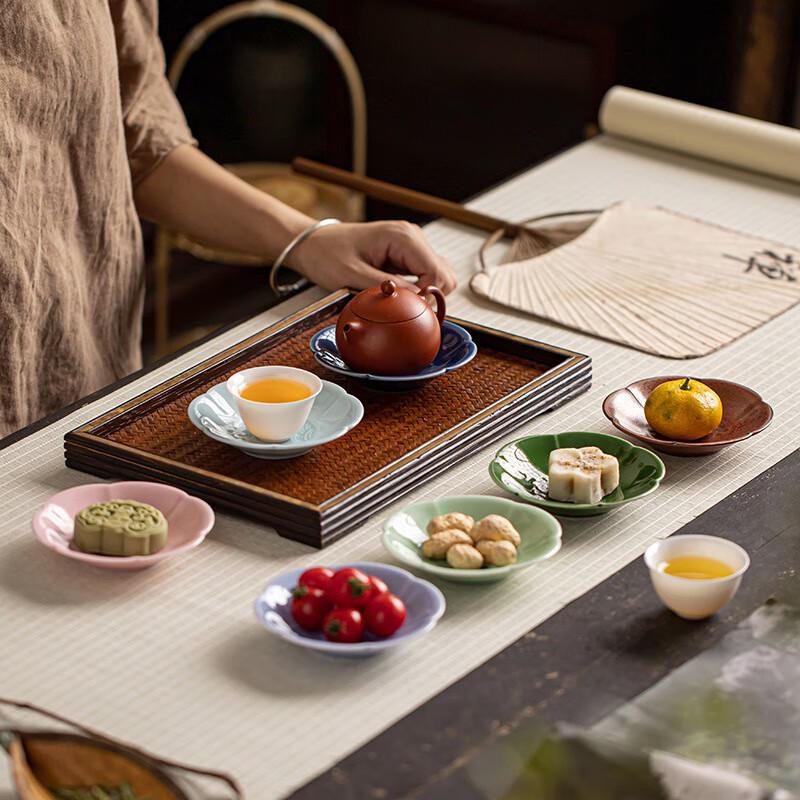 Changbaosen Zen Ceramic Snack & Pastry Dish Set (5 Pcs)