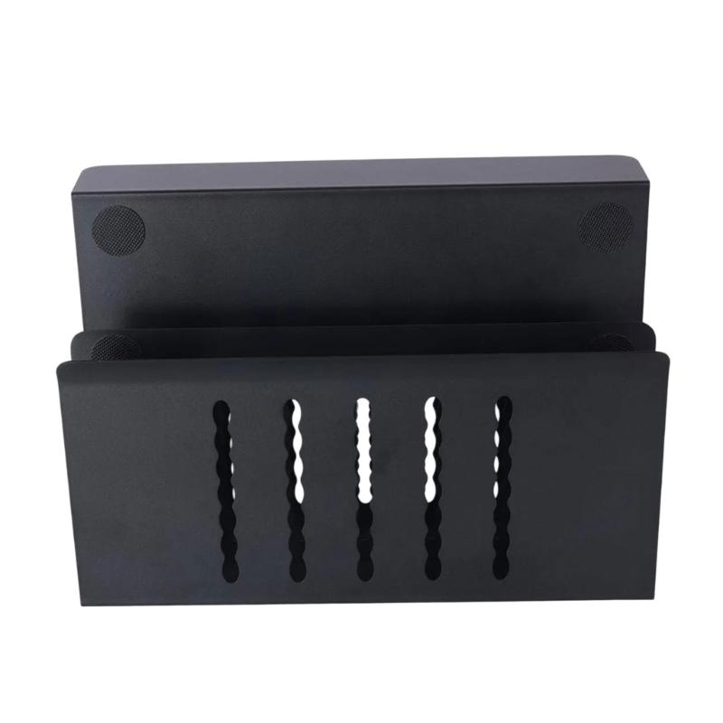 Convenient Double Layer Under Desk Organizers Practical Holder Rack for Secure Storage of Laptops Files and Tablets