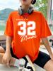 Dream City Number 32 Design Woman T-Shirts Polyester Multicolor T Shirt Hip Hop Summer Short Sleeve Y2K Breathable Clothing