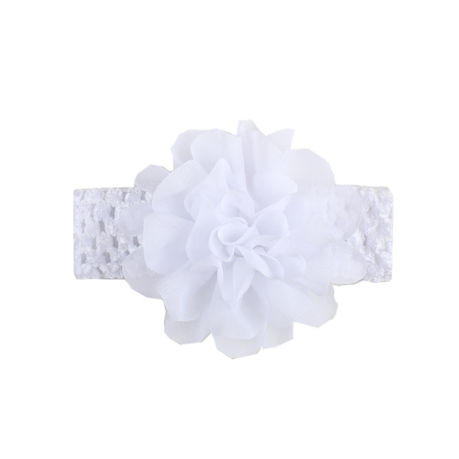 

Детские нейлоновые повязки на голову, резинки для волос с бантом, аксессуары для волос для маленьких девочек, новорожденных, детей ясельного возраста One Size белый